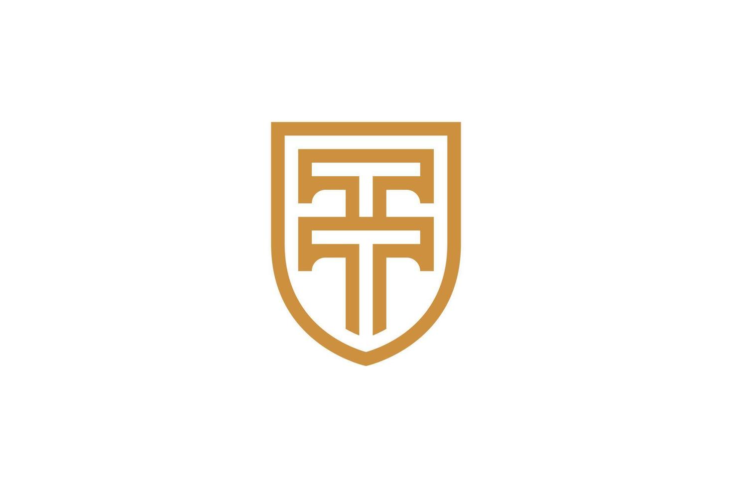 Letter T Monoline Logo Design vector