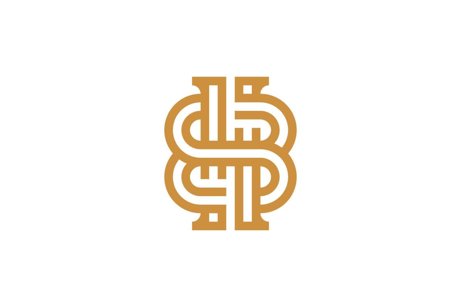 Abstract Letter S Monoline Luxury Logo vector