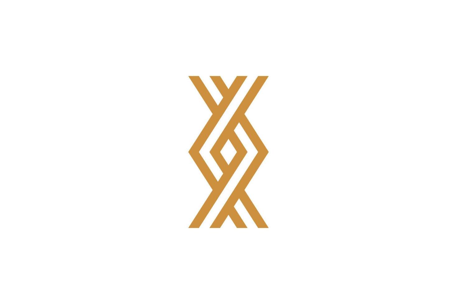 Simple Letter X Monoline Logo vector