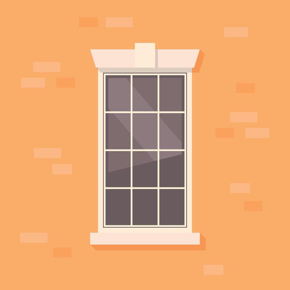 Ilustración de vector de ventana de apartamento