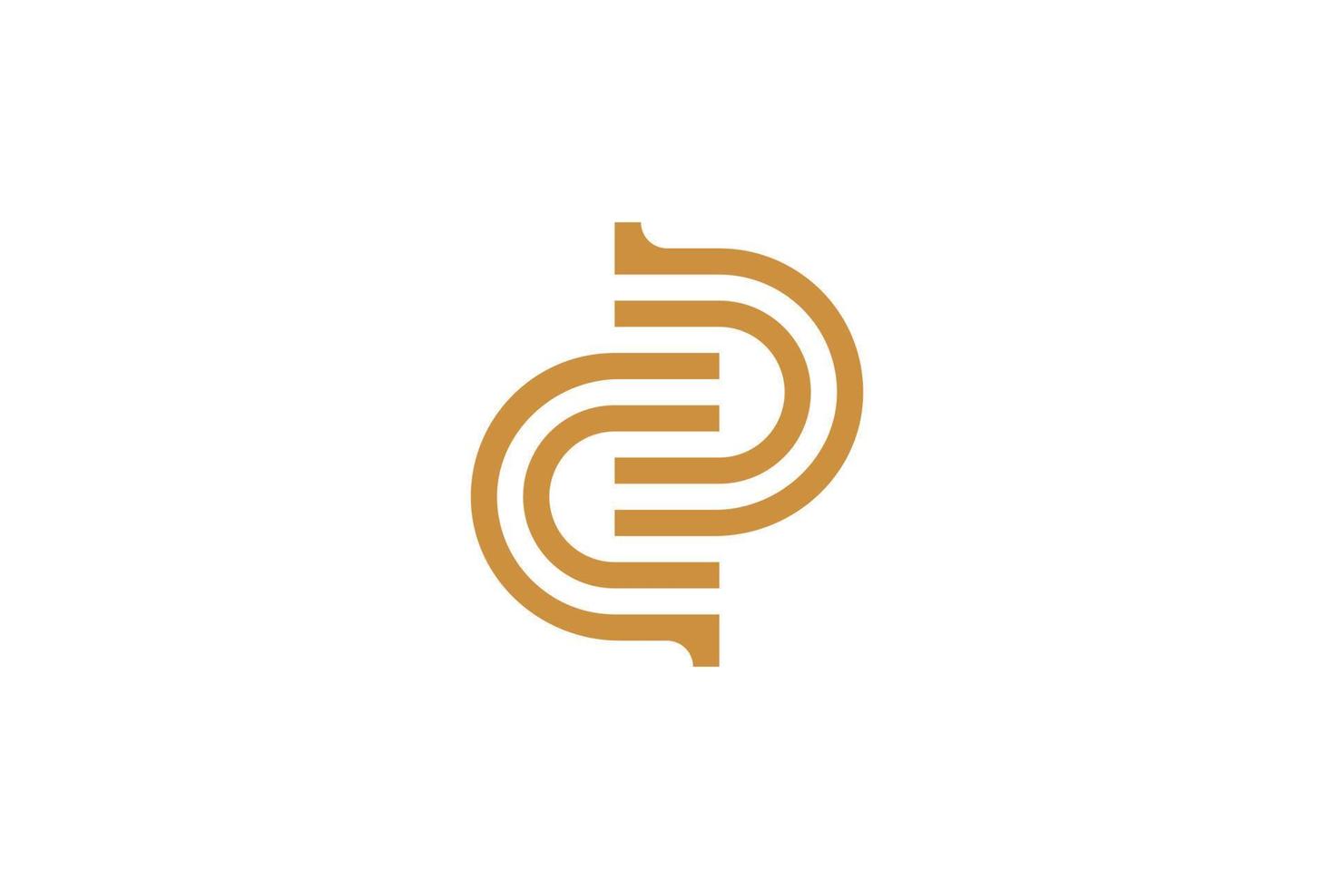 Abstract Letter S Monoline Luxury Logo vector
