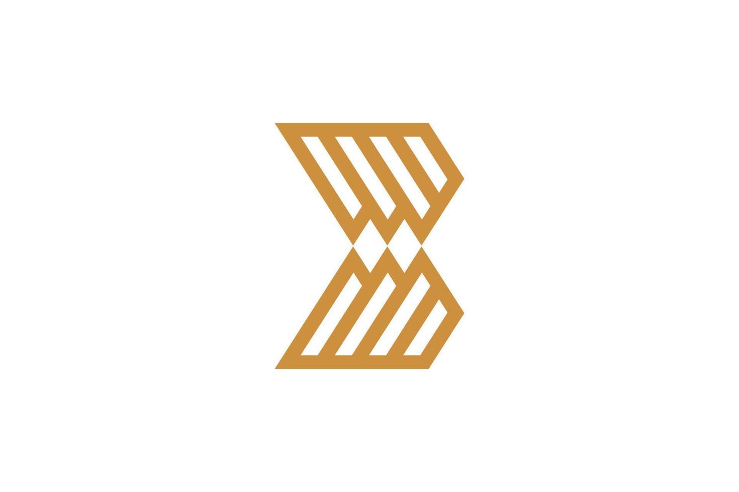 Simple Letter X Monoline Logo vector