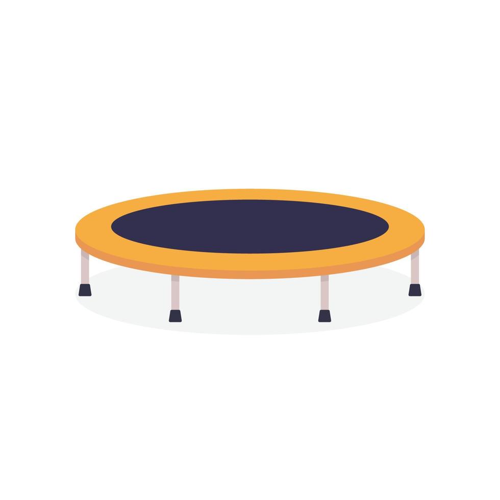 Trampoline isolated on white background vector