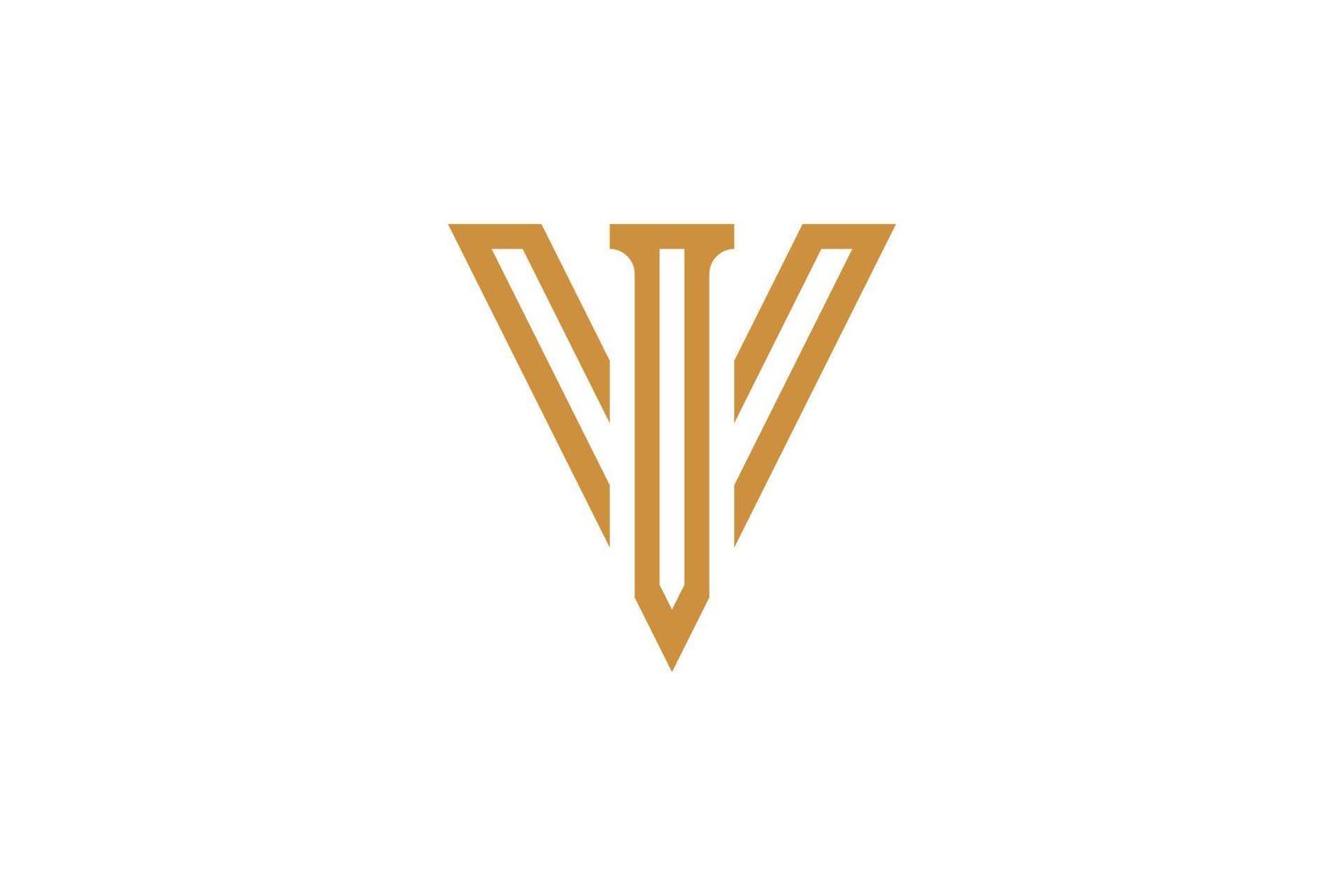 The Monoline V Logo vector