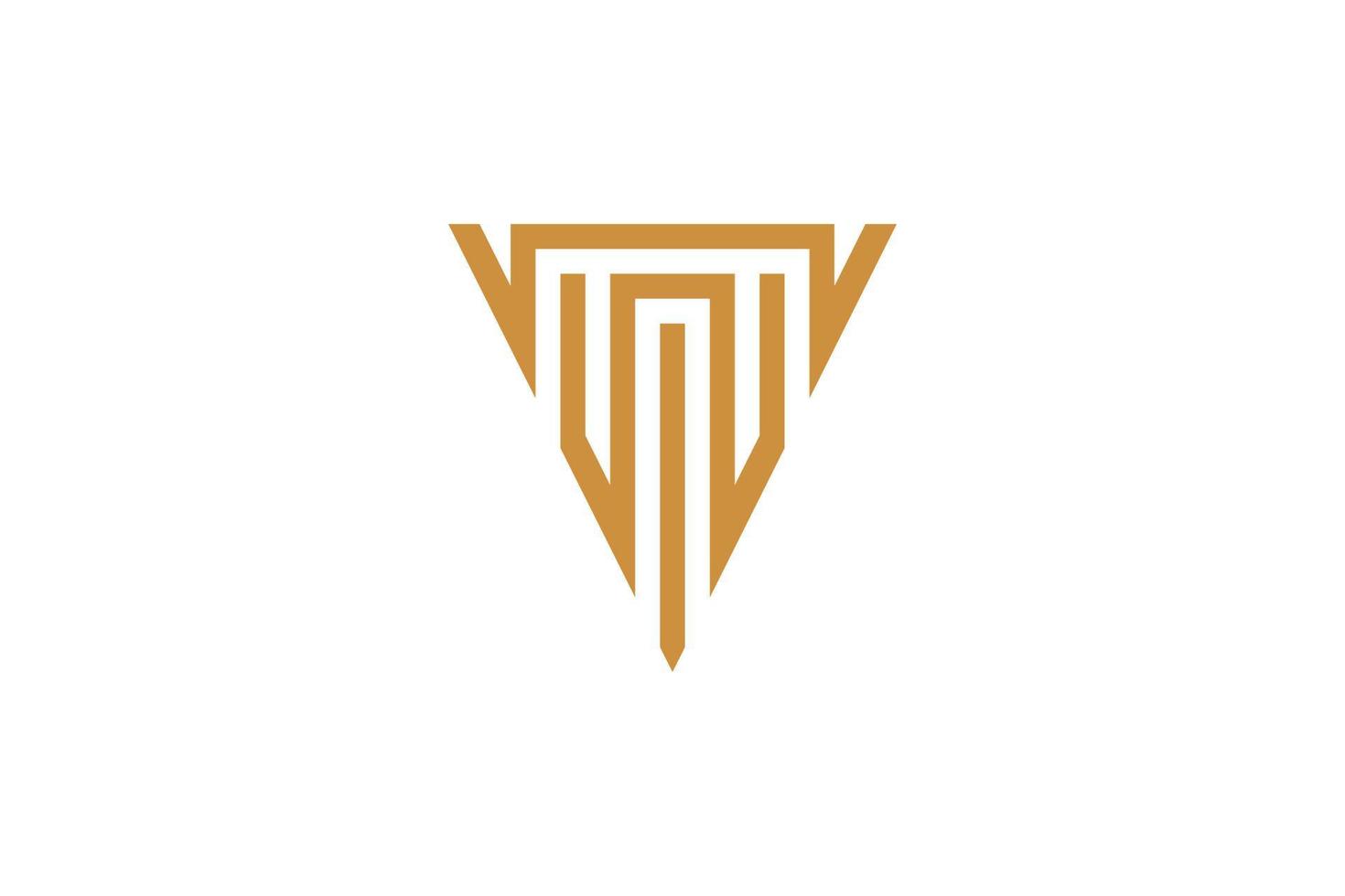 The Monoline V Logo vector