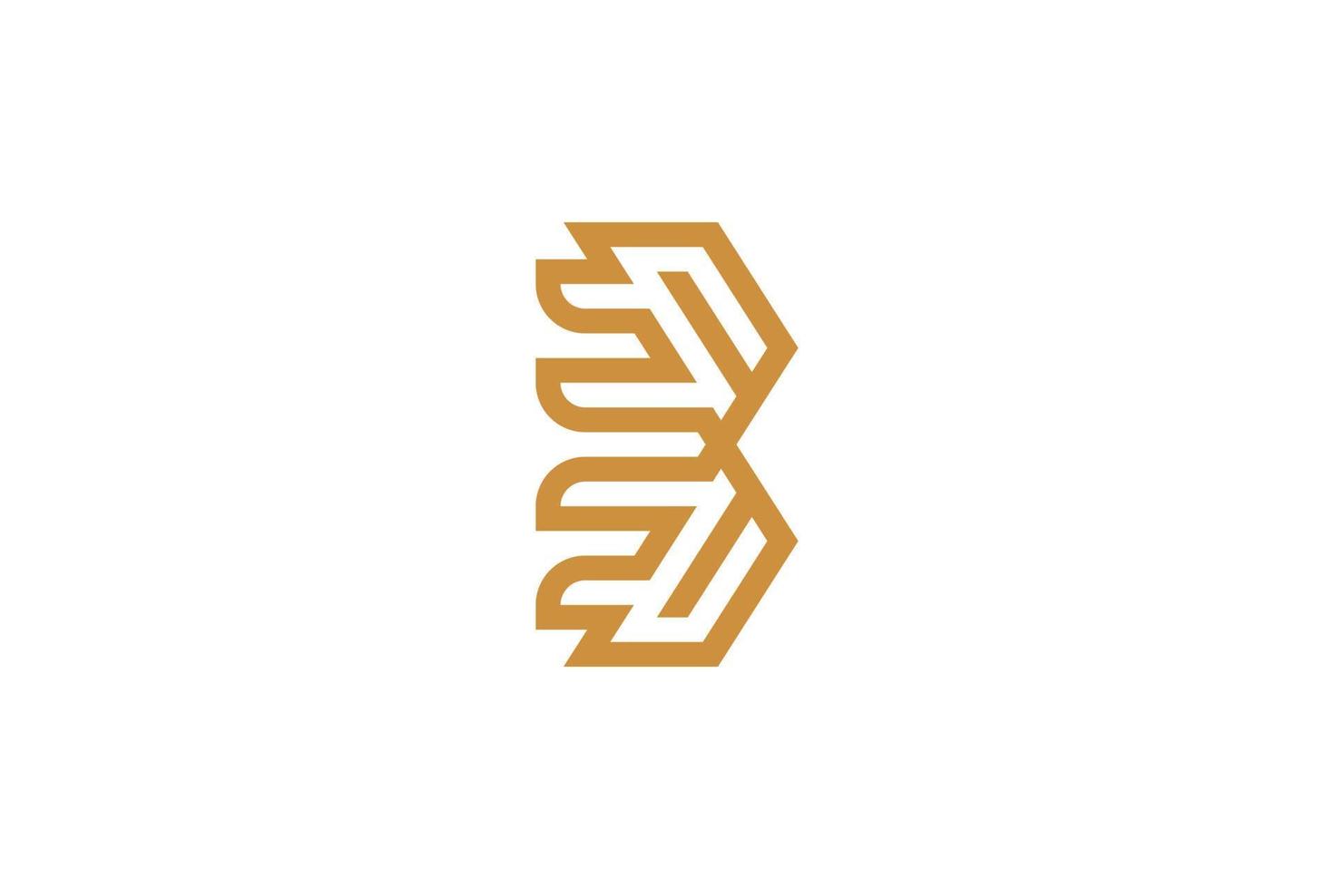 Simple Letter X Monoline Logo vector