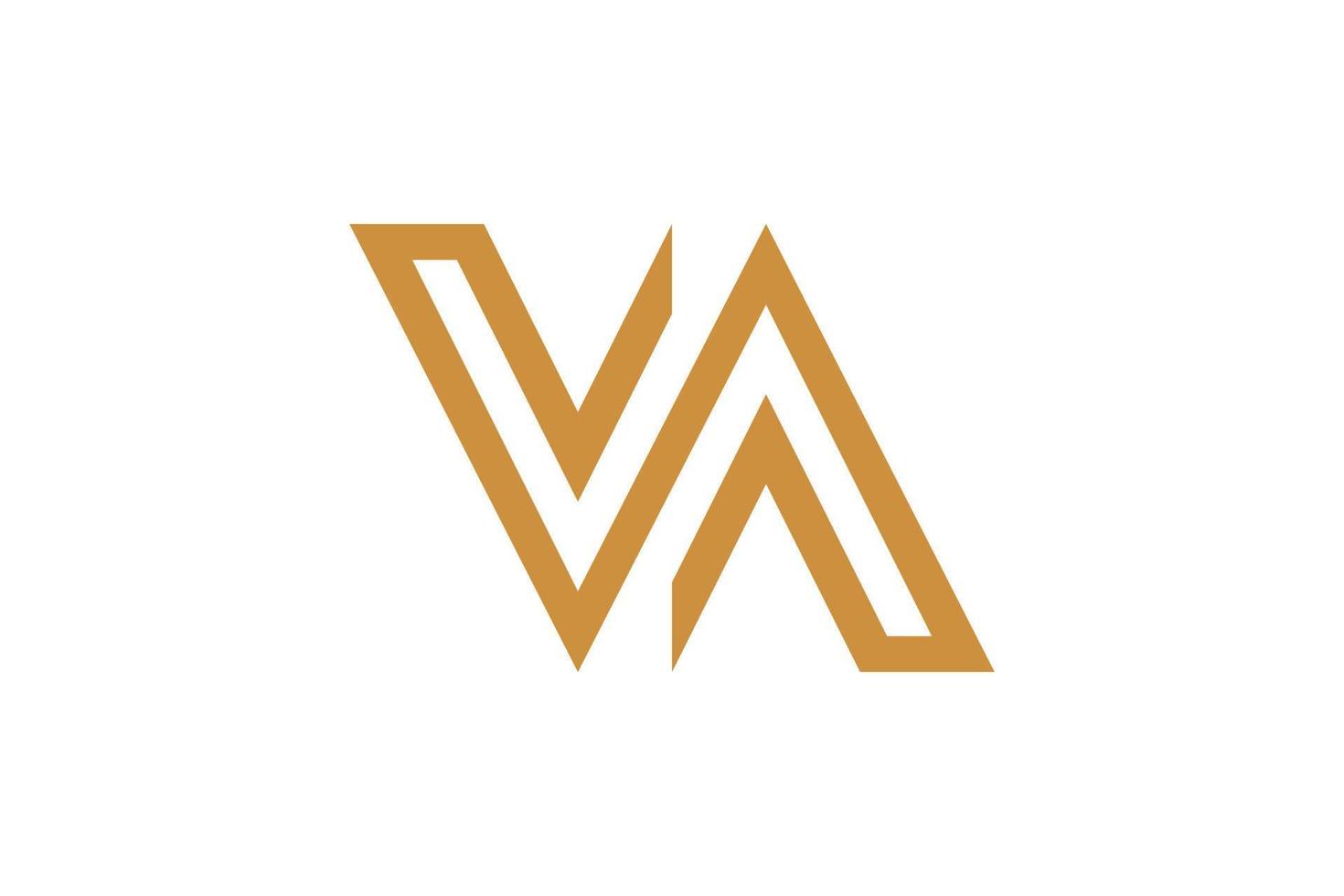 Letter W Monoline Logo vector