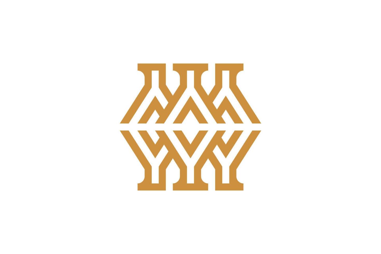 Simple and Modern Letter Y Monoline Logo vector