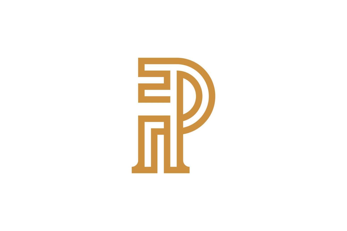 Monoline Initial Letter R Vector Logo