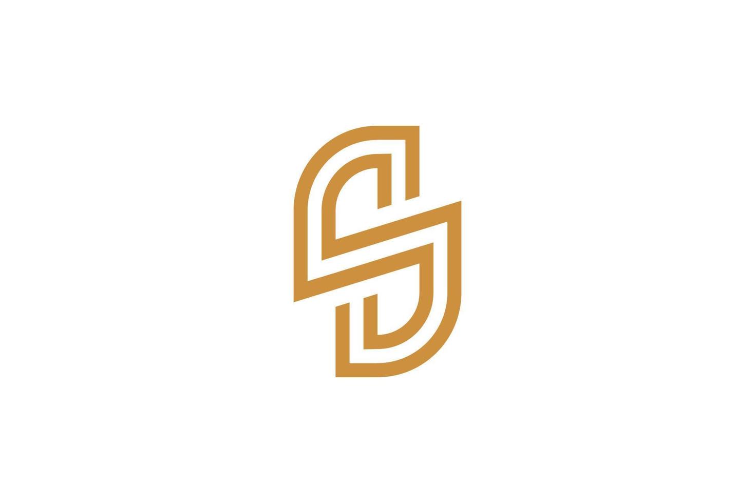 Monoline Initial Letter R Vector Logo