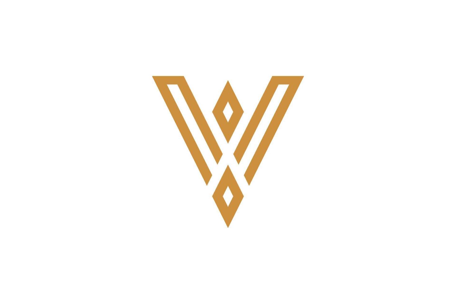 The Monoline V Logo vector