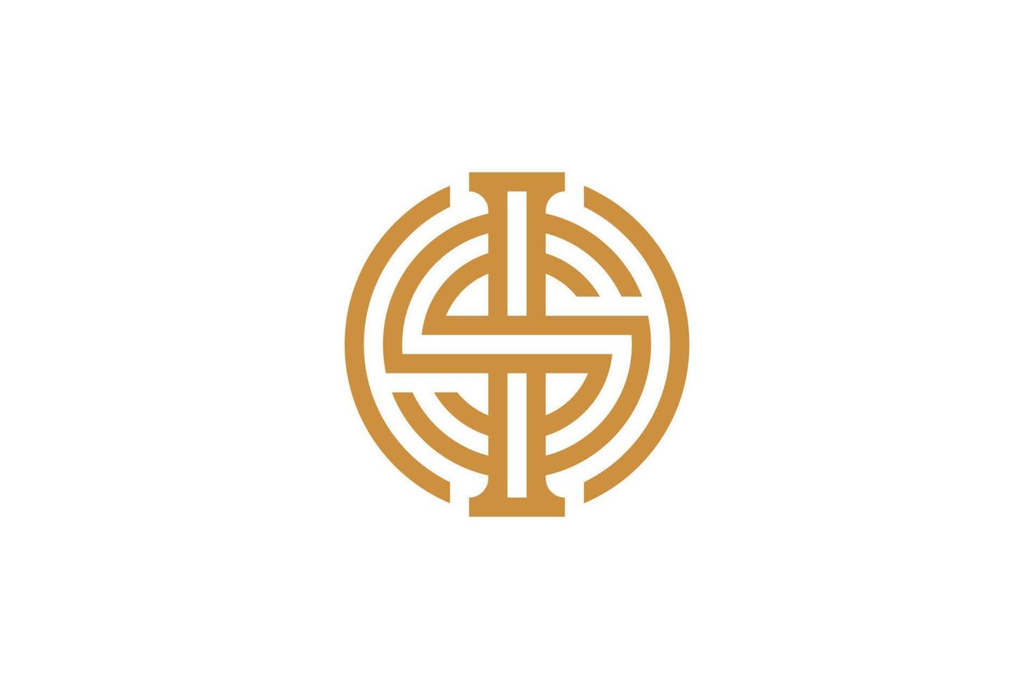 Abstract Letter S Monoline Luxury Logo vector