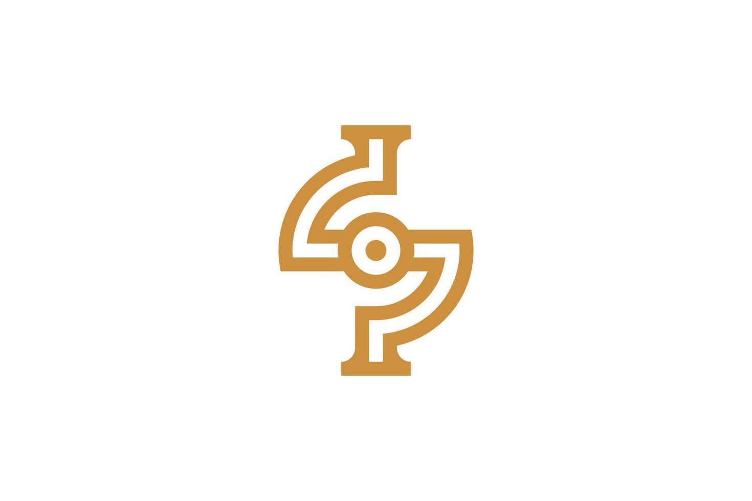 Abstract Letter S Monoline Luxury Logo vector