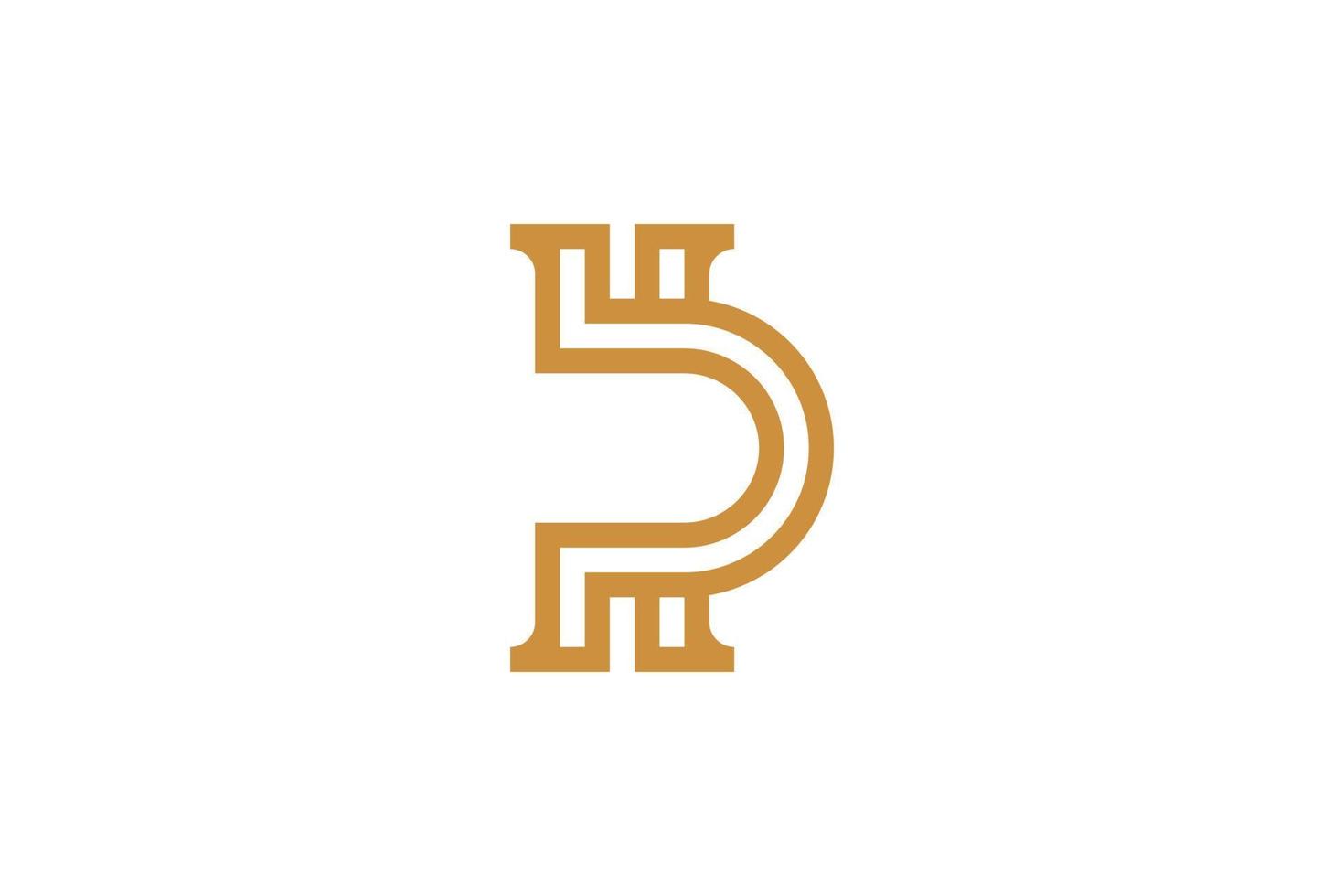 Monoline Initial Letter R Vector Logo