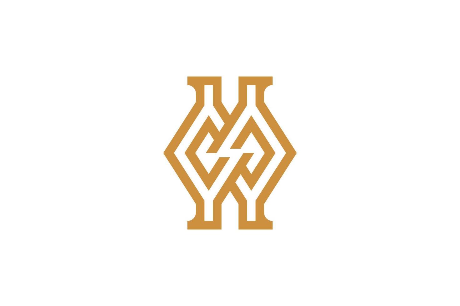 Simple and Modern Letter Y Monoline Logo vector