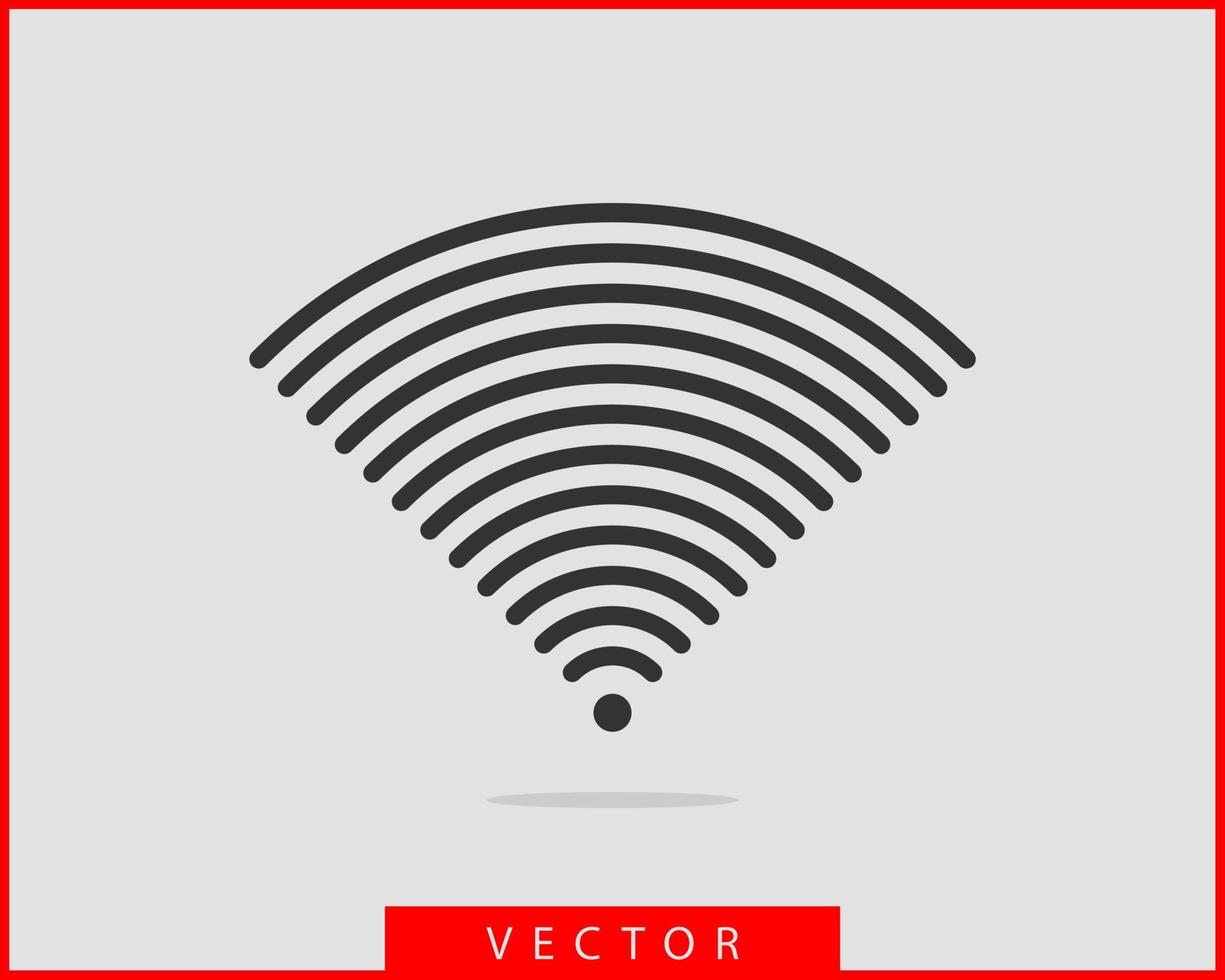 icono de wi-fi gratis. símbolo de vector wifi de zona de conexión. señal de ondas de radio.