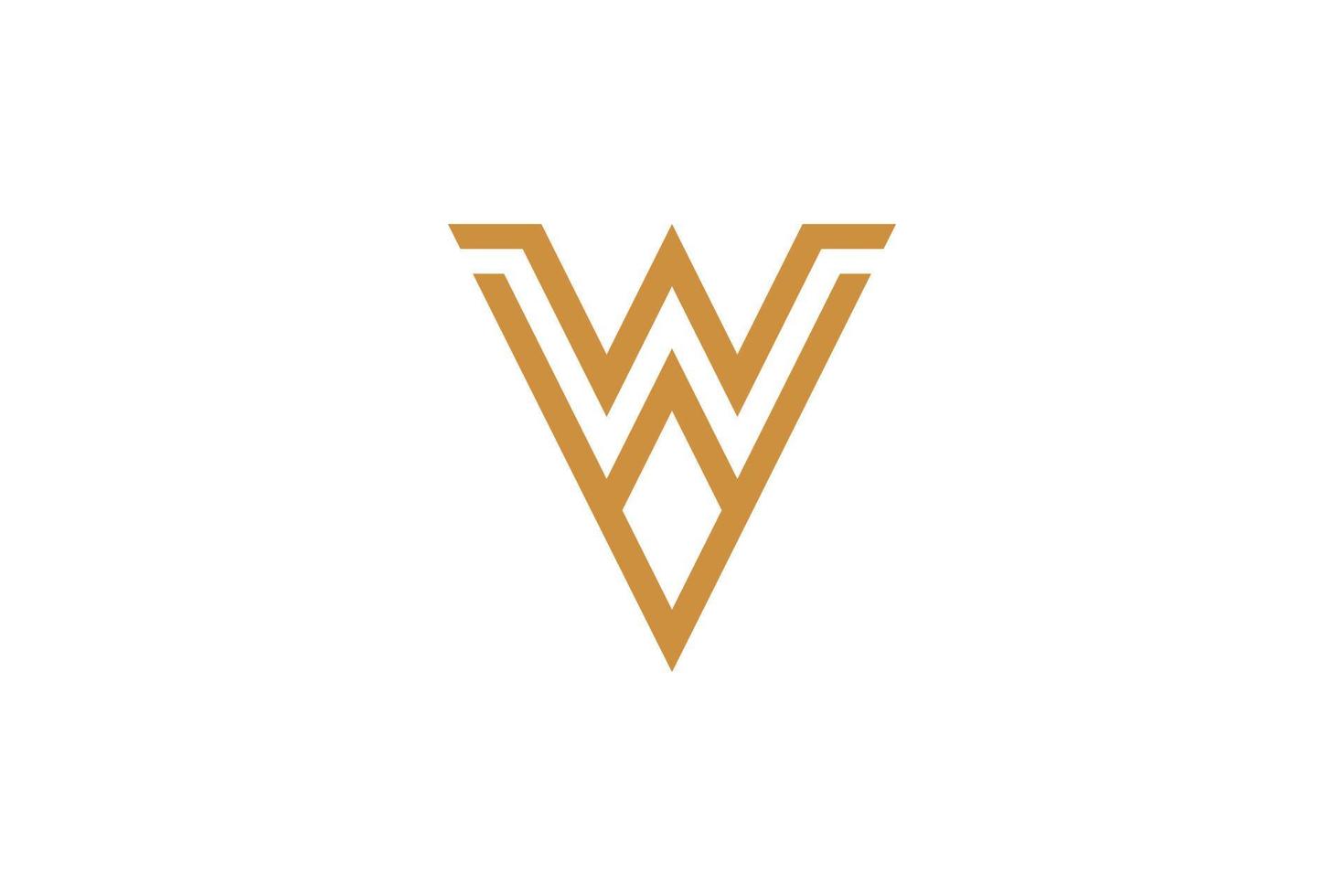 The Monoline V Logo vector