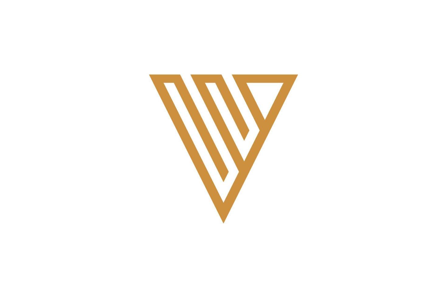 The Monoline V Logo vector