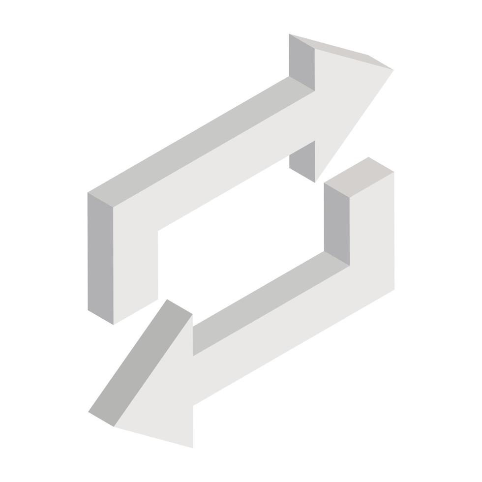 A trendy vector design arrow