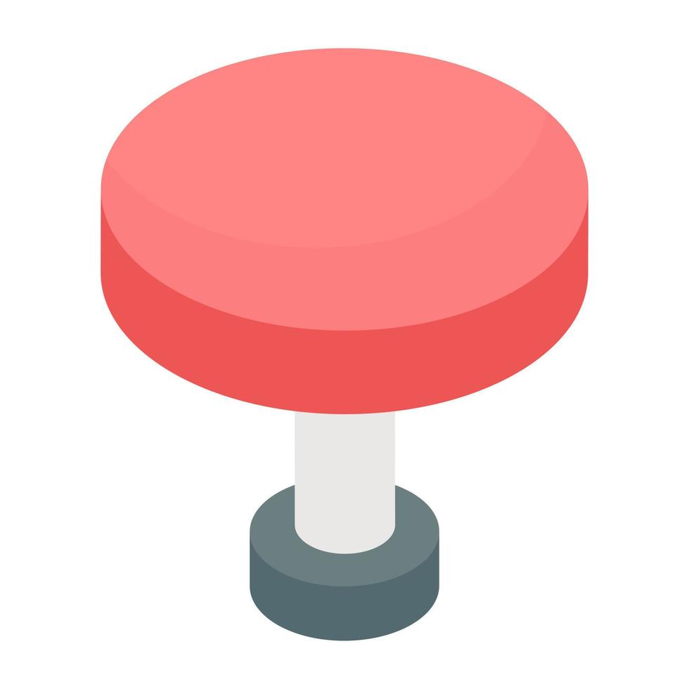 Modern design icon of round table vector
