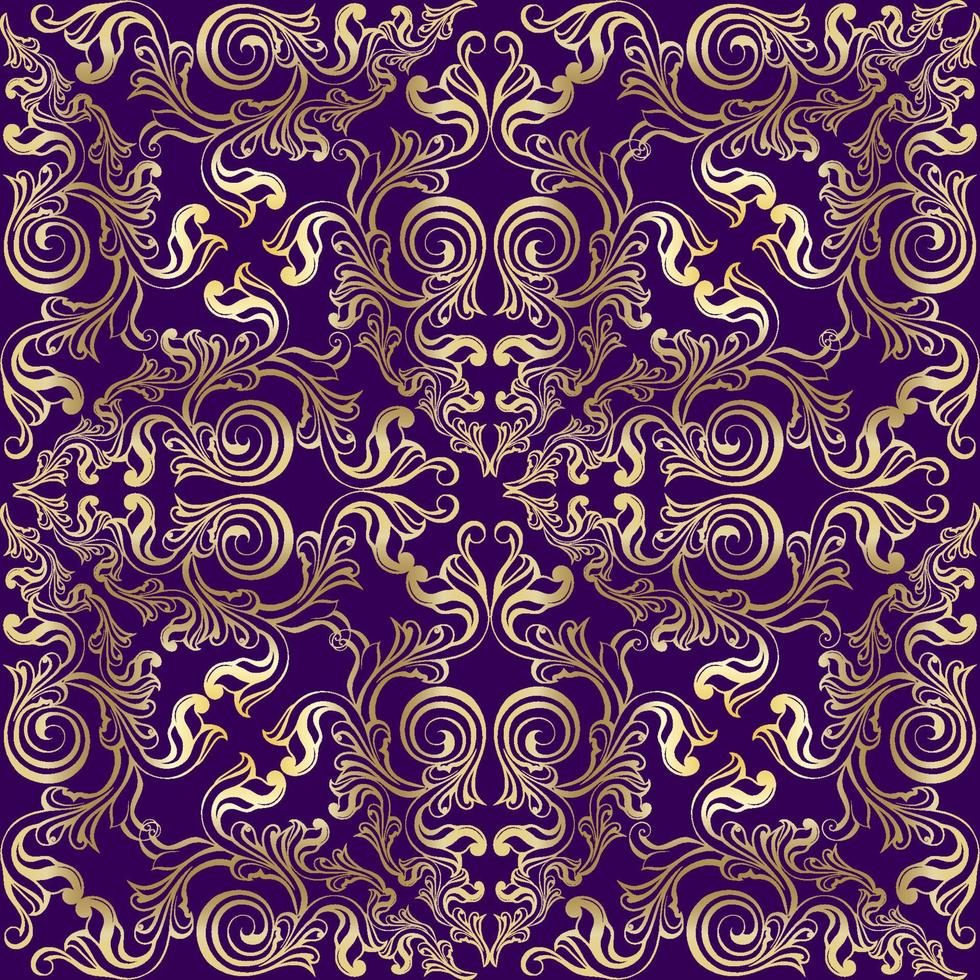 Damask vintage baroque scroll ornament swirl. Victorian monogram heraldic shield swirl. Retro floral leaf pattern border foliage antique  acanthus calligraphy engraved tattoo. seamless pattern vector