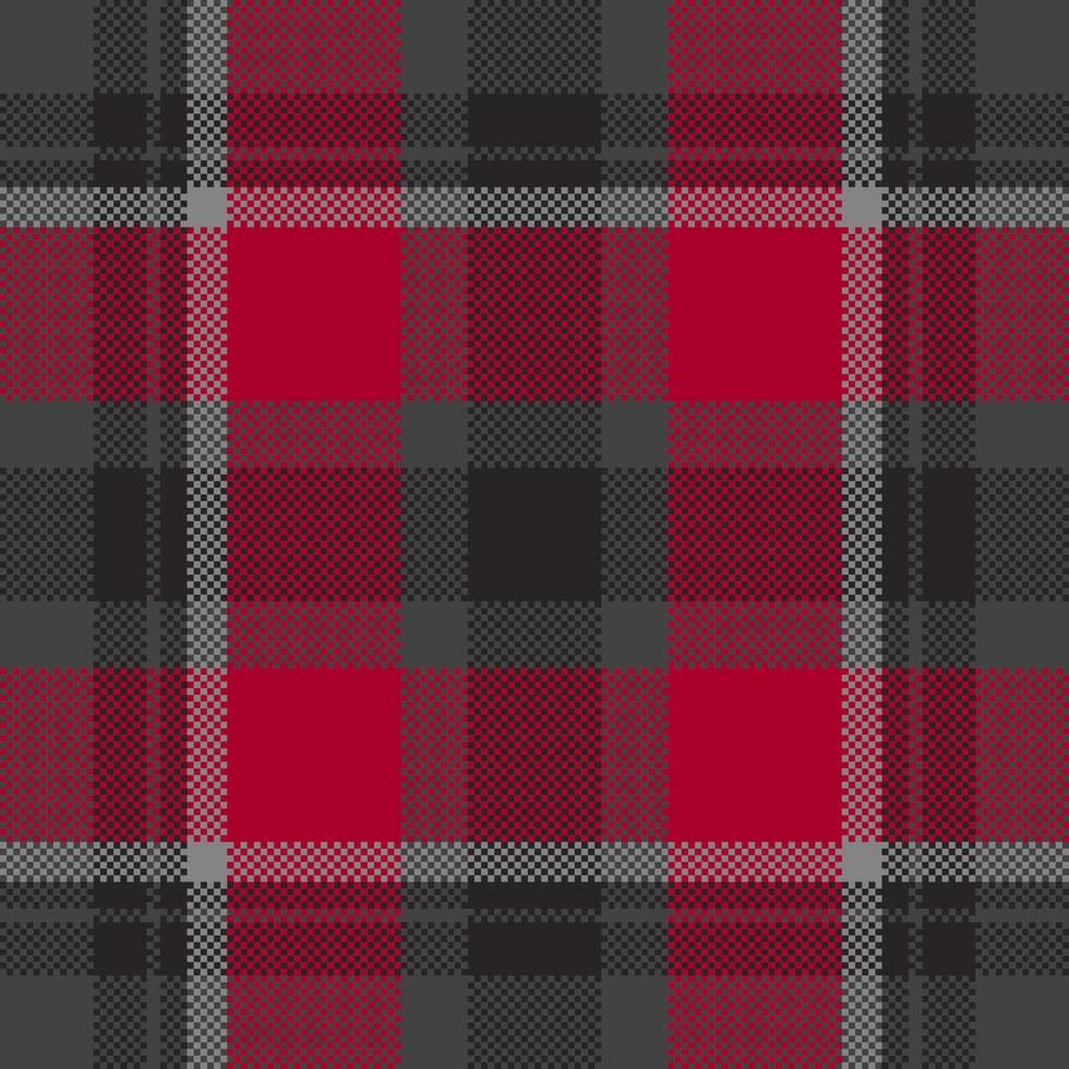 Pixel background vector design. Modern seamless pattern plaid. Square texture fabric. Tartan scottish textile. Beauty color madras ornament.