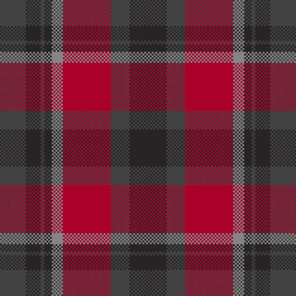 Pixel background vector design. Modern seamless pattern plaid. Square texture fabric. Tartan scottish textile. Beauty color madras ornament.