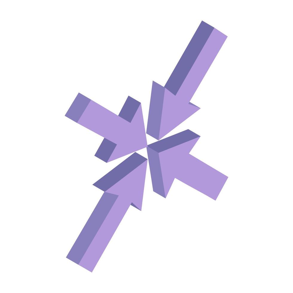 A trendy vector design arrow