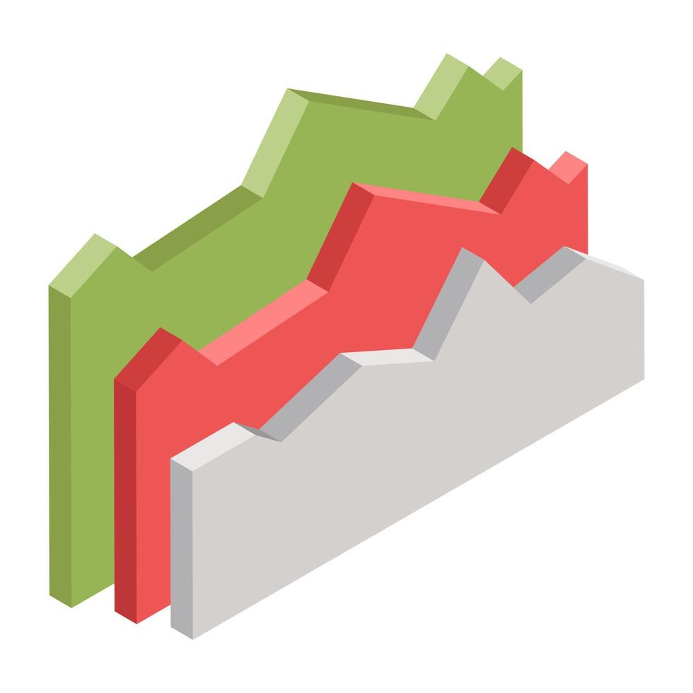 Creative design icon of chart vector