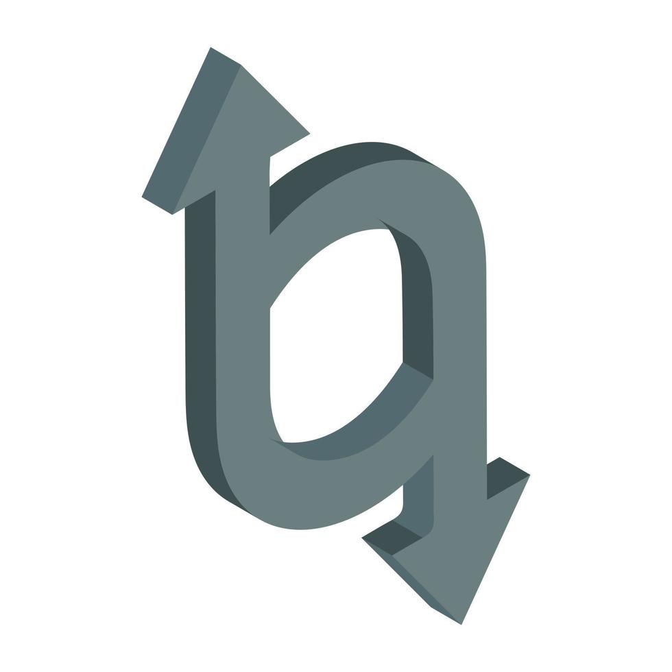 A trendy vector design arrow