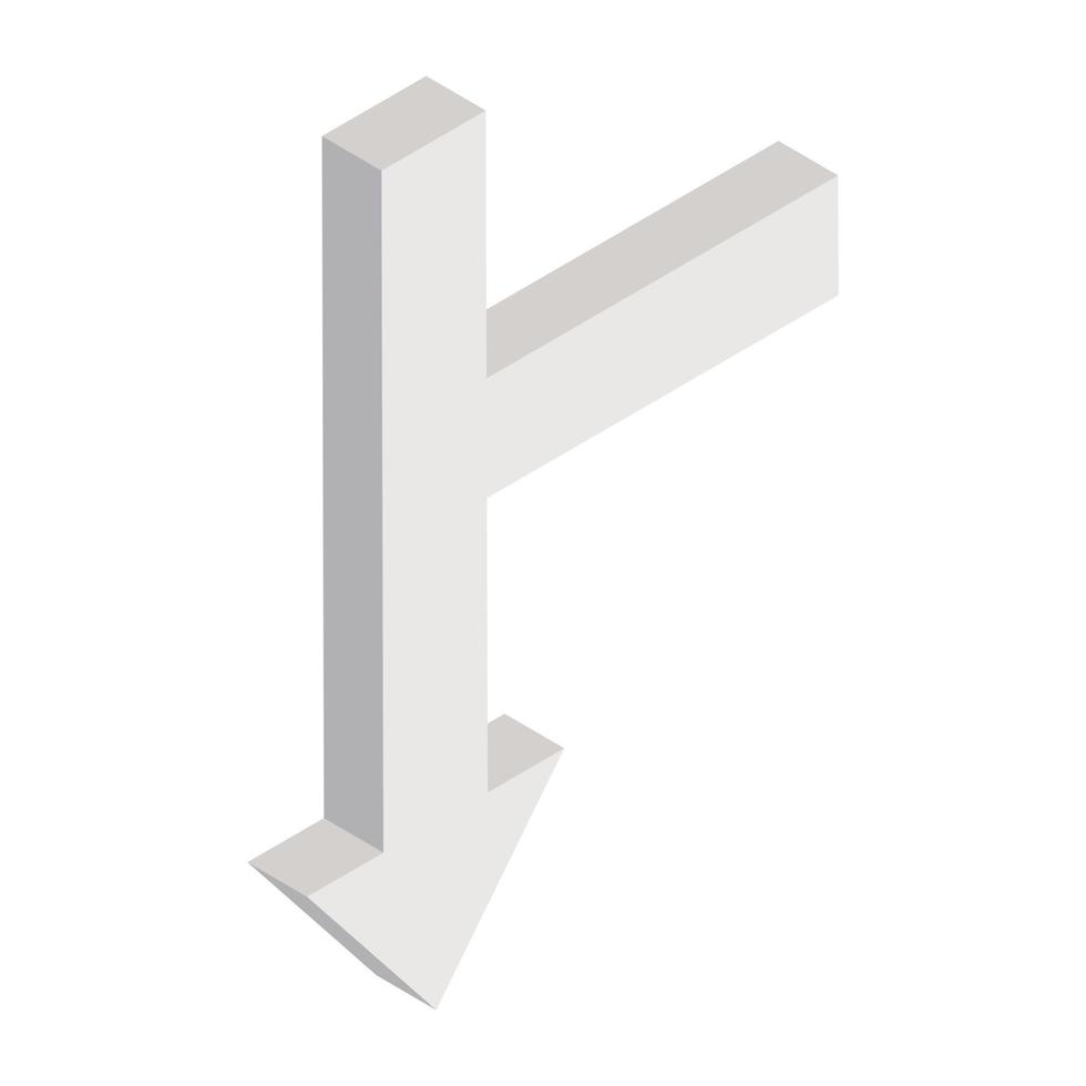 A trendy vector design arrow
