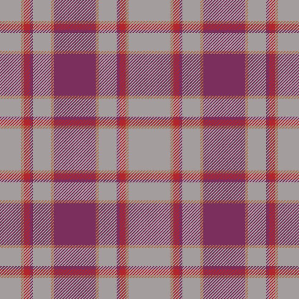 Plaid seamless pattern. Check fabric texture. Vector textile print.