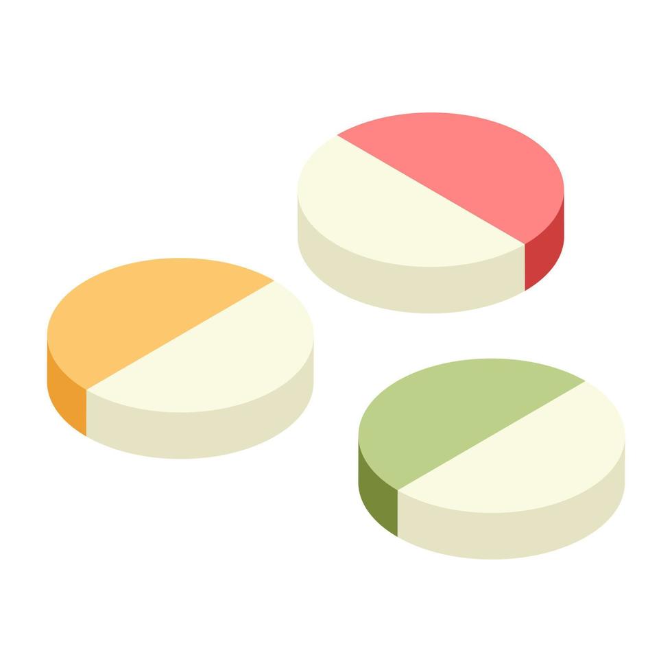 Modern design icon of pills vector