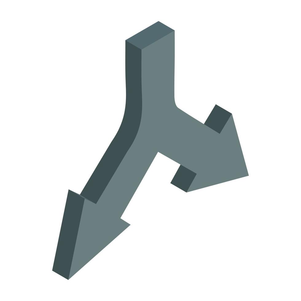 A trendy vector design arrow