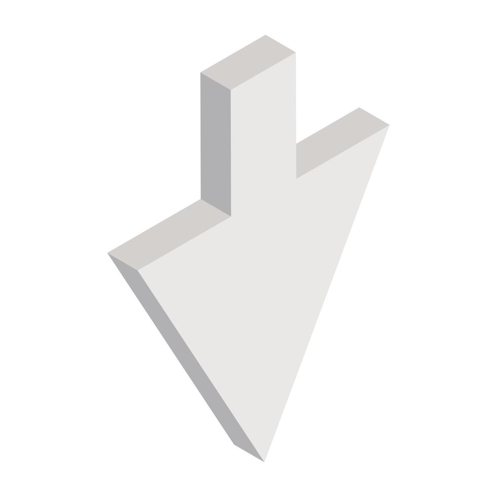 A trendy vector design arrow