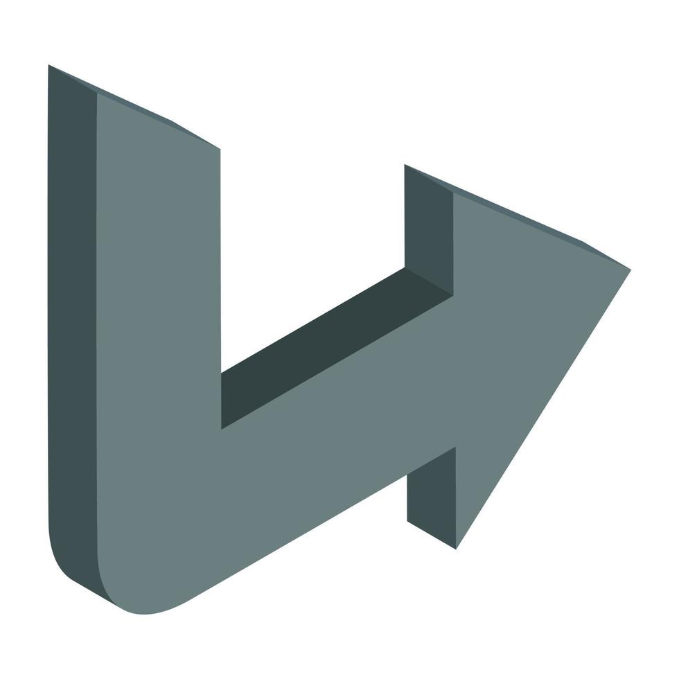 A trendy vector design arrow