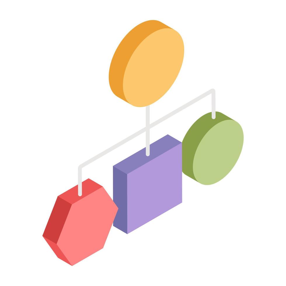 Creative design icon of chart vector