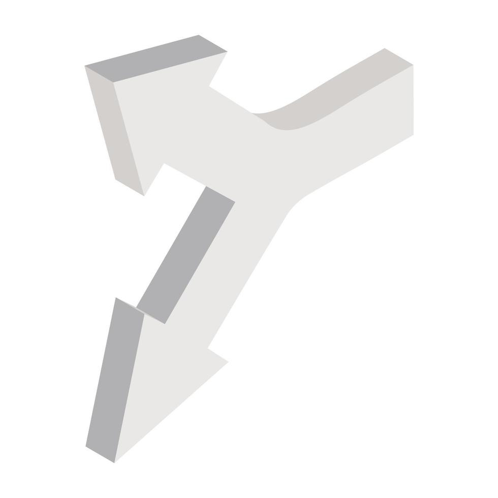 A trendy vector design arrow