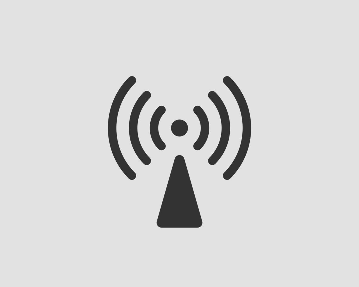 Free wi fi icon. Connection zone wifi vector symbol. Radio waves signal.