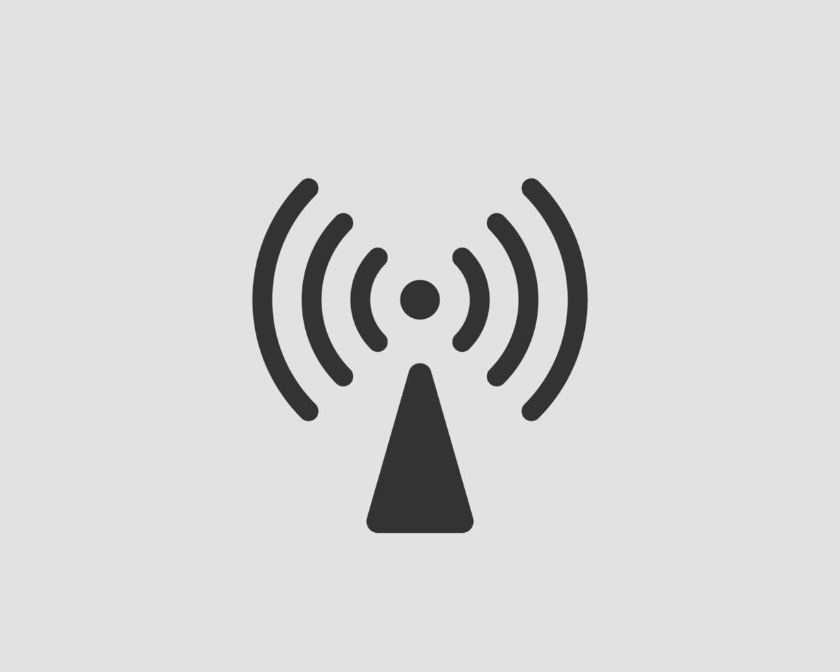 Free wi fi icon. Connection zone wifi vector symbol. Radio waves signal.