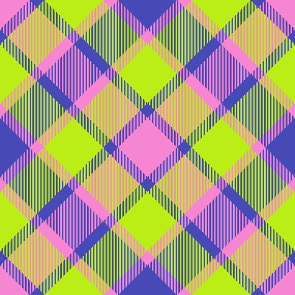 fondo de tela de patrón. compruebe la tela escocesa del vector. textura tartán textil sin costuras. vector