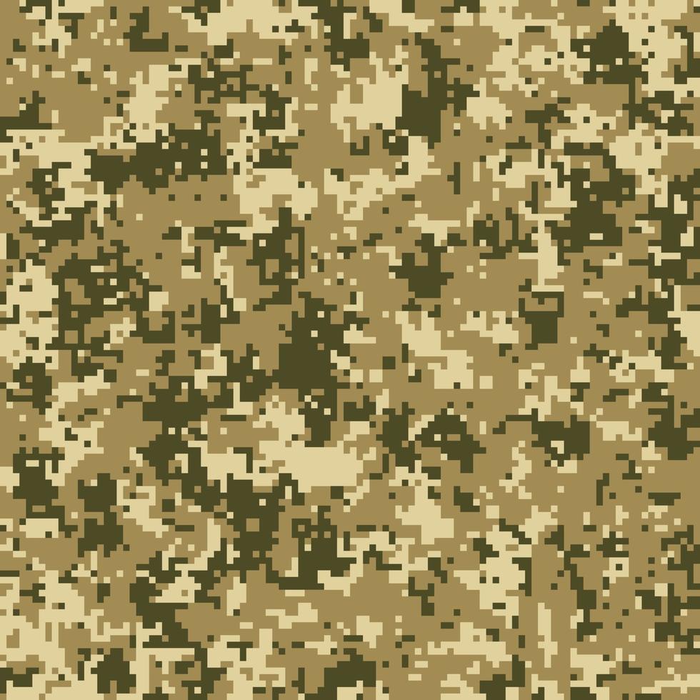 Pixel camouflage for a soldier army uniform. Modern camo fabric design. Digital military vector background.