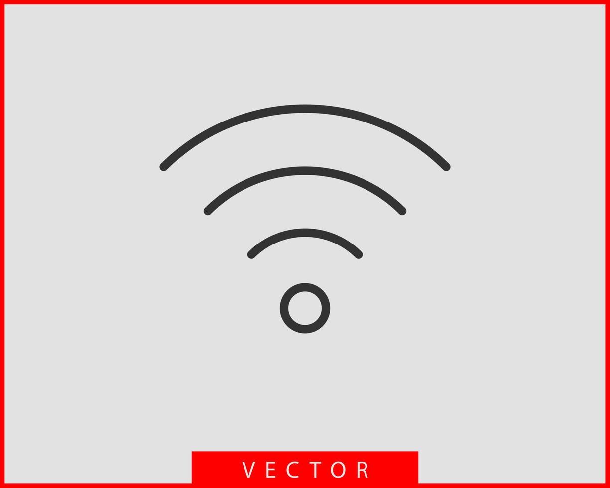 Free wi fi icon. Connection zone wifi vector symbol. Radio waves signal.