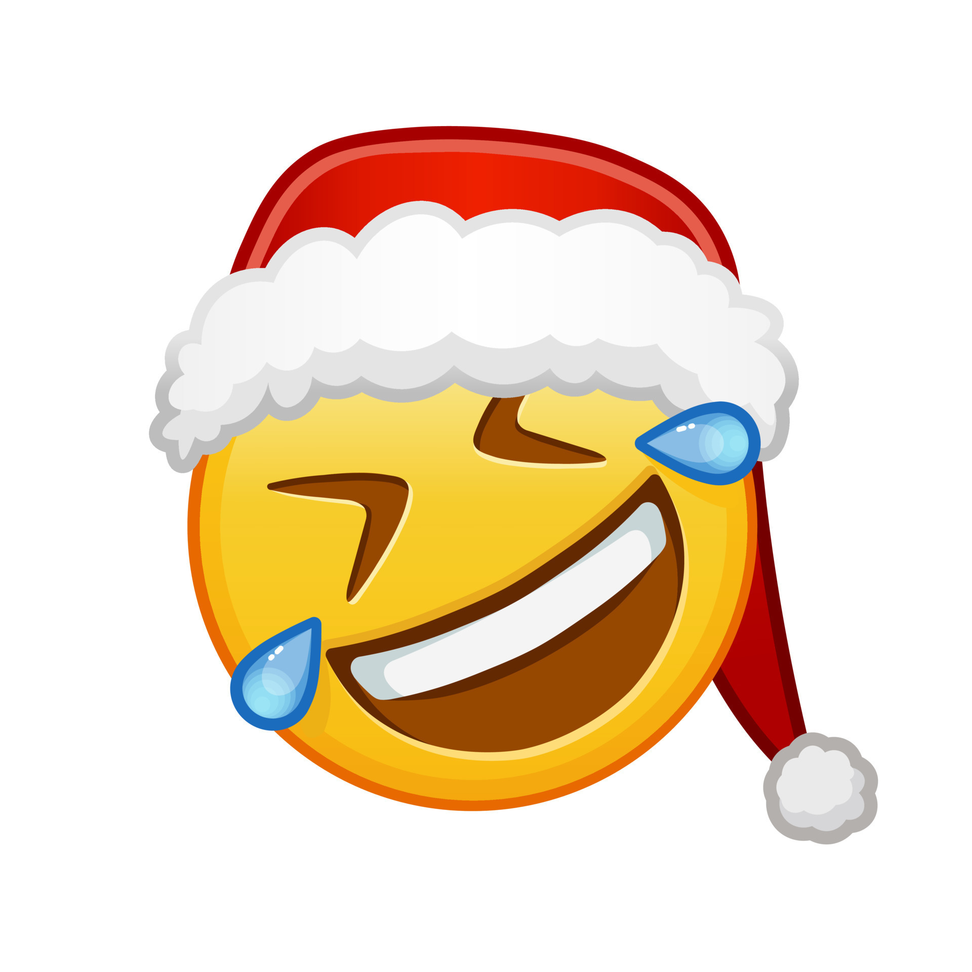 navidad rodando por el suelo riendo gran tamaño de emoji amarillo sonrisa 14438847 Vector en 