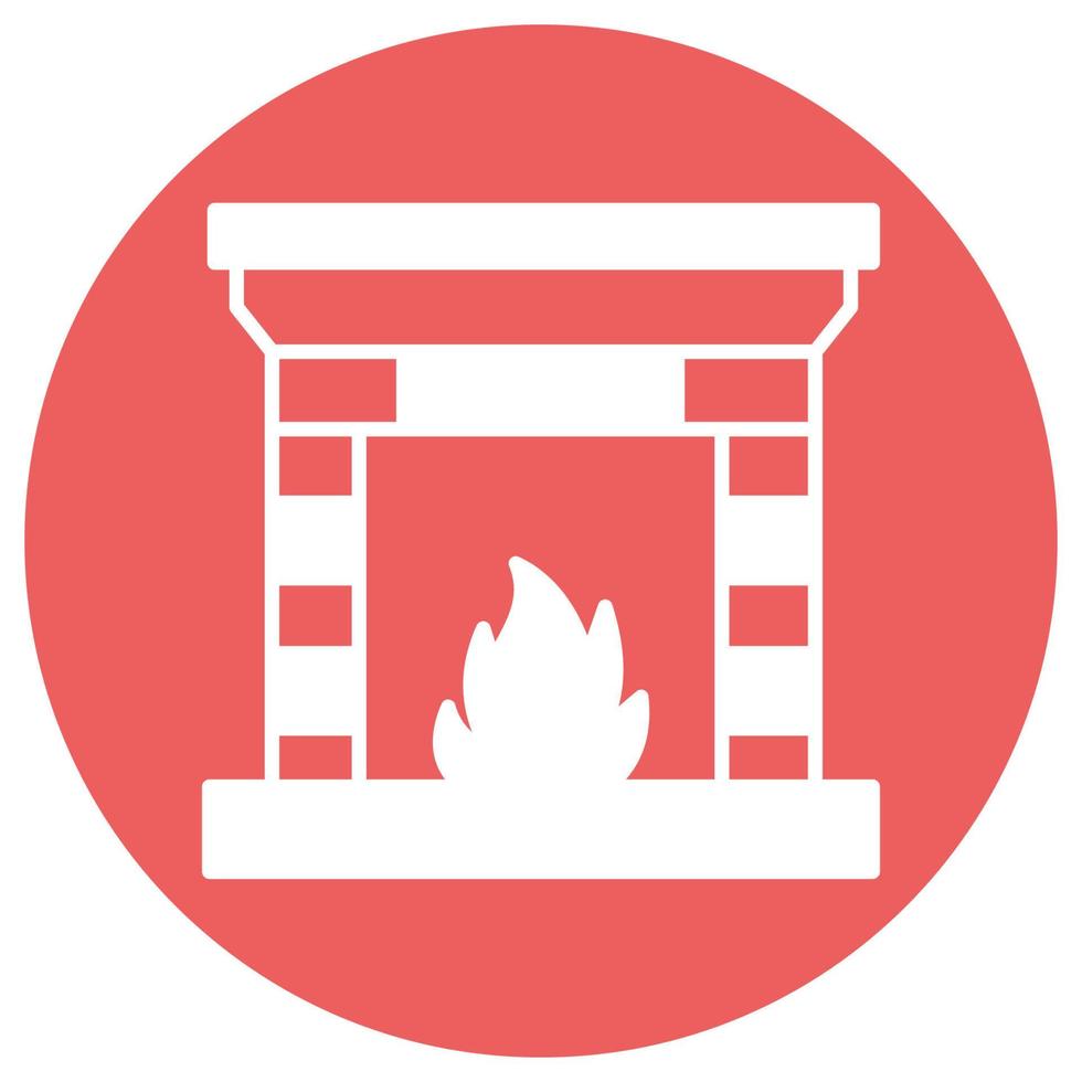 Fireplace Which Can Easily Modify Or Edit vector