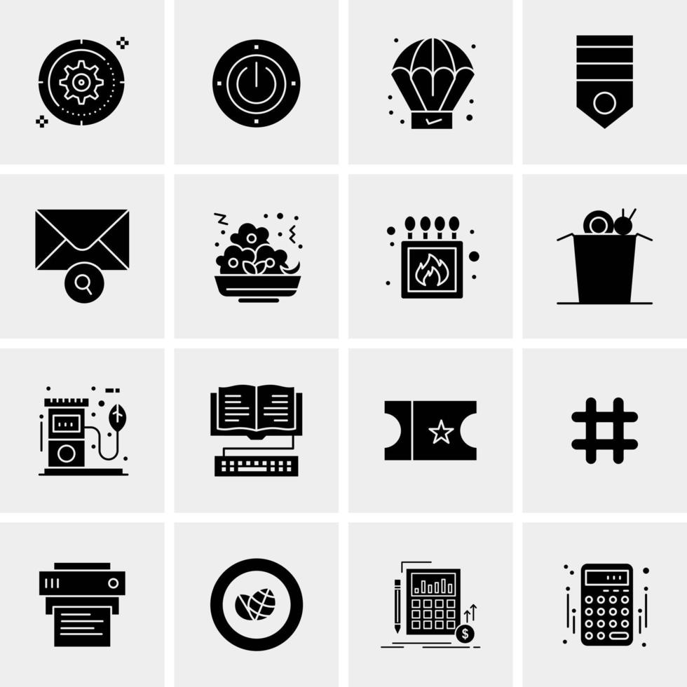 16 Universal Business Icons Vector Creative Icon Illustration to use in web and Mobile Related project