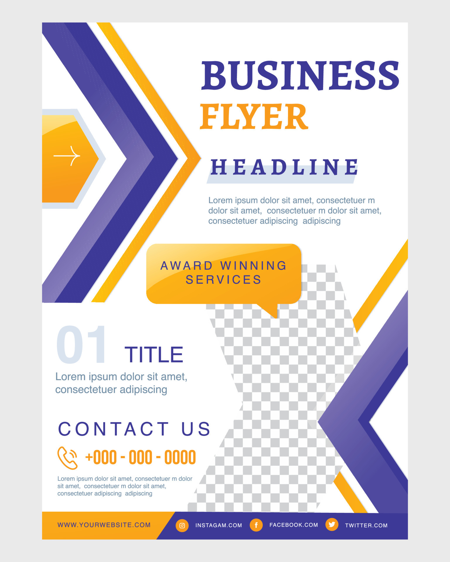 professional business flyer templates, Corporate business flyer