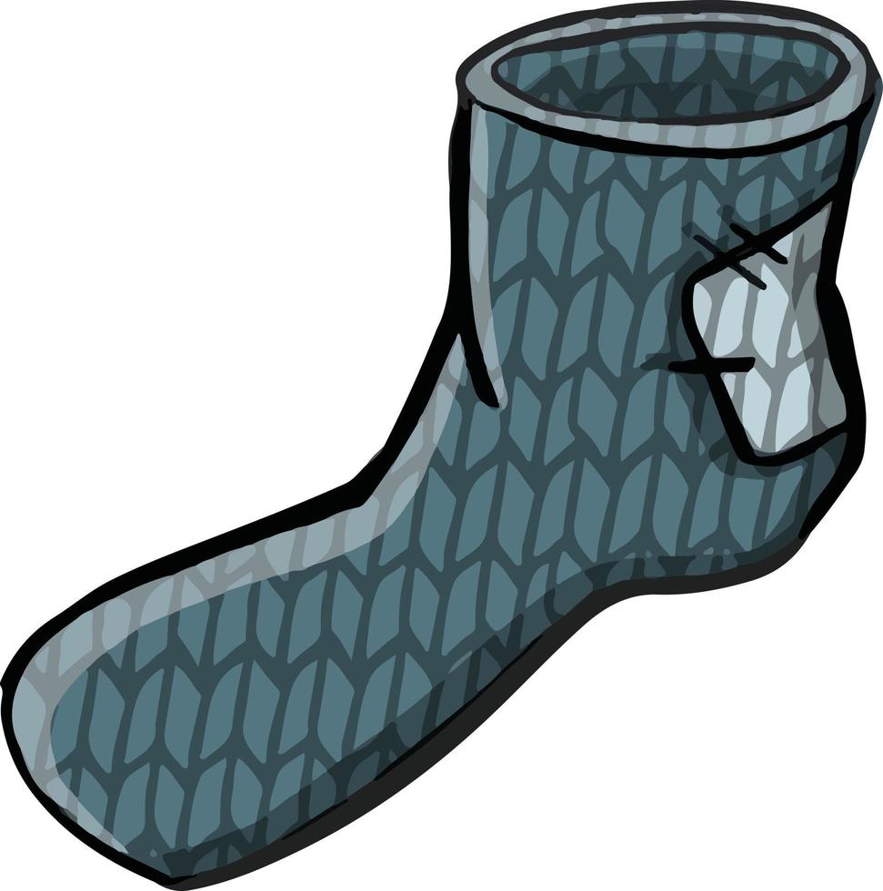 Knitted socks hobby needlework illustration vector