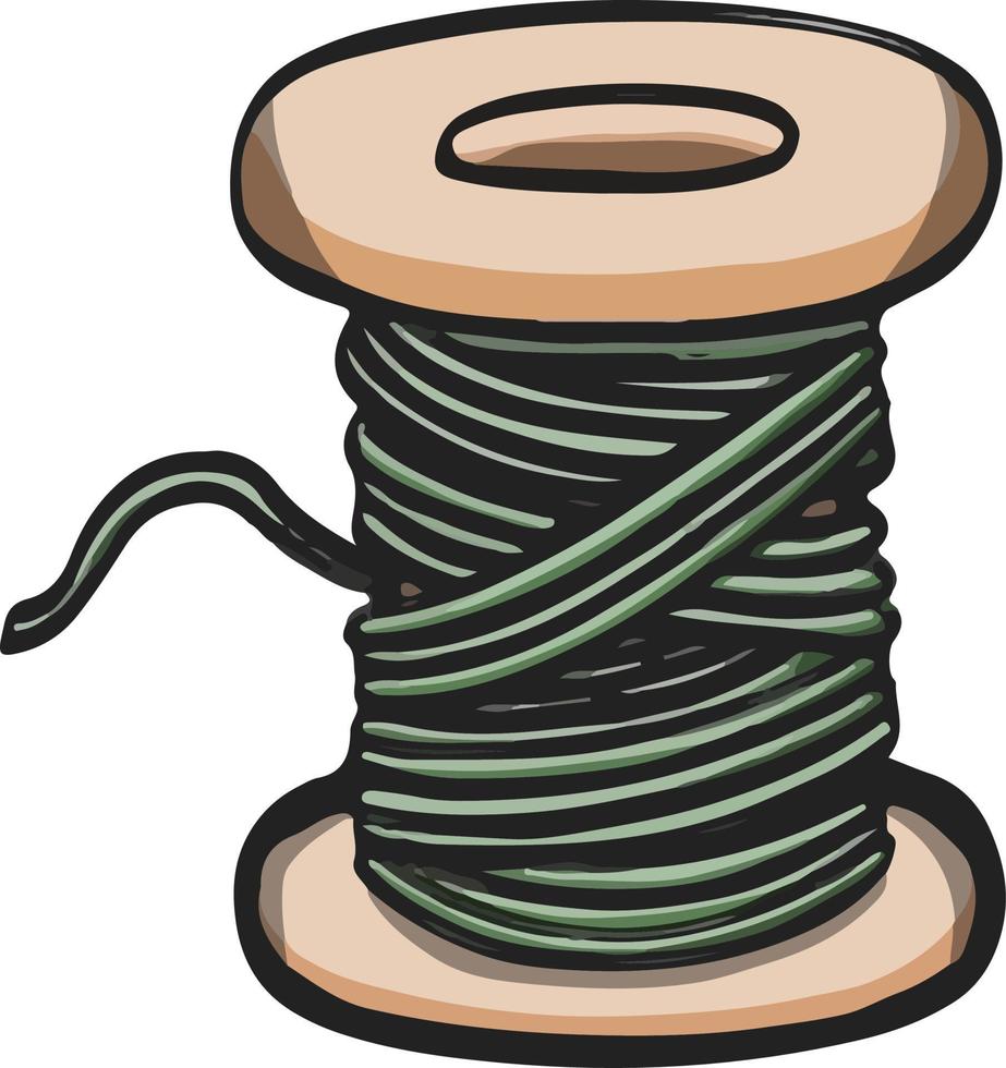 Spool of thread for sewing and needlework illustration vector