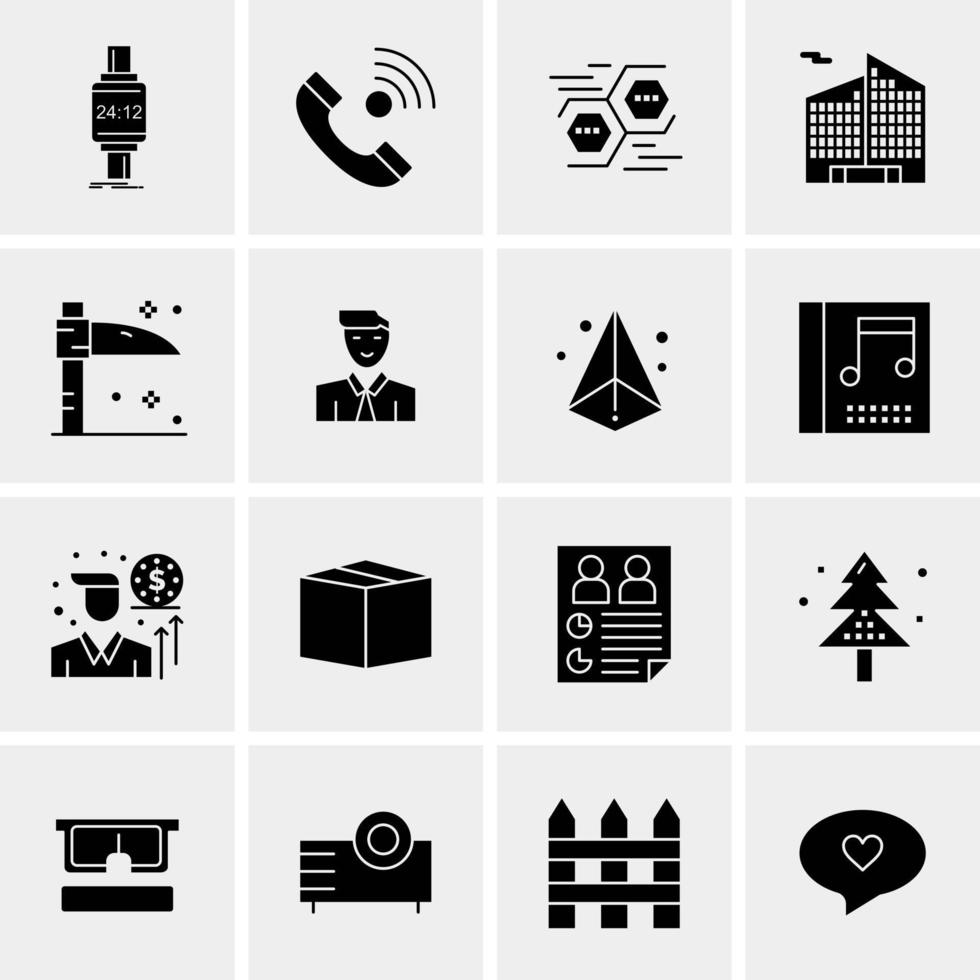 16 Universal Business Icons Vector Creative Icon Illustration to use in web and Mobile Related project